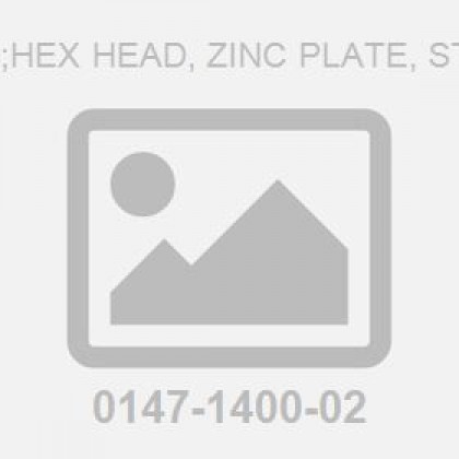 Screw M12X 22;Hex Head, Zinc Plate, Stainless Steel
